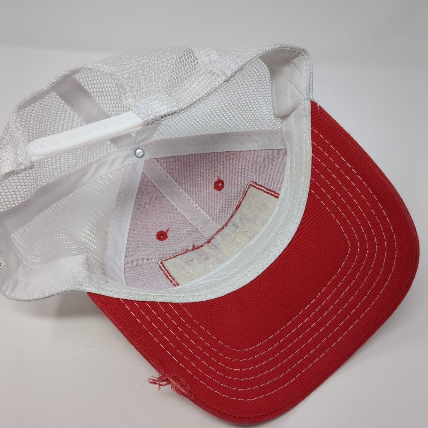 Duke's Small Batch Smoked Meats Trucker Hat Red One Size Mesh Back