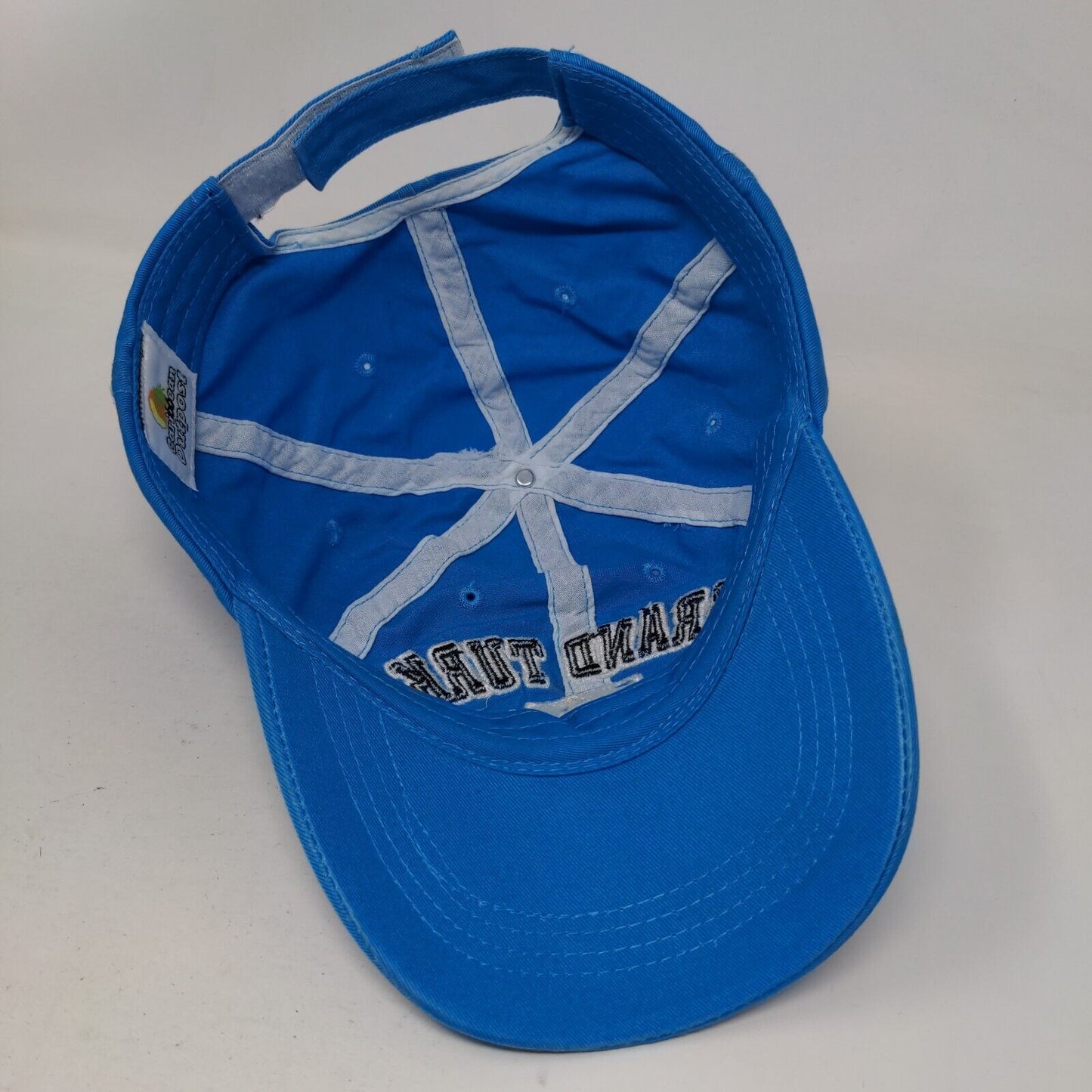 Grand Turk Est 1492 Strapback Hat Blue One Size Embroidered Caribbean Outpost