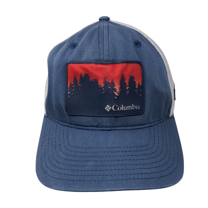 Columbia Patch Fitted Mesh Back Trucker Hat Blue L/XL Colorblock