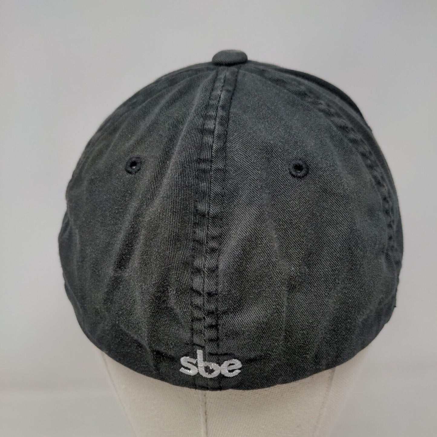Hyde Beach Est. 2005 Sbe Fitted Hat Black S/M Flexfit Vented Holes Yupoong
