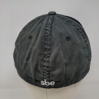 Hyde Beach Est. 2005 Sbe Fitted Hat Black S/M Flexfit Vented Holes Yupoong