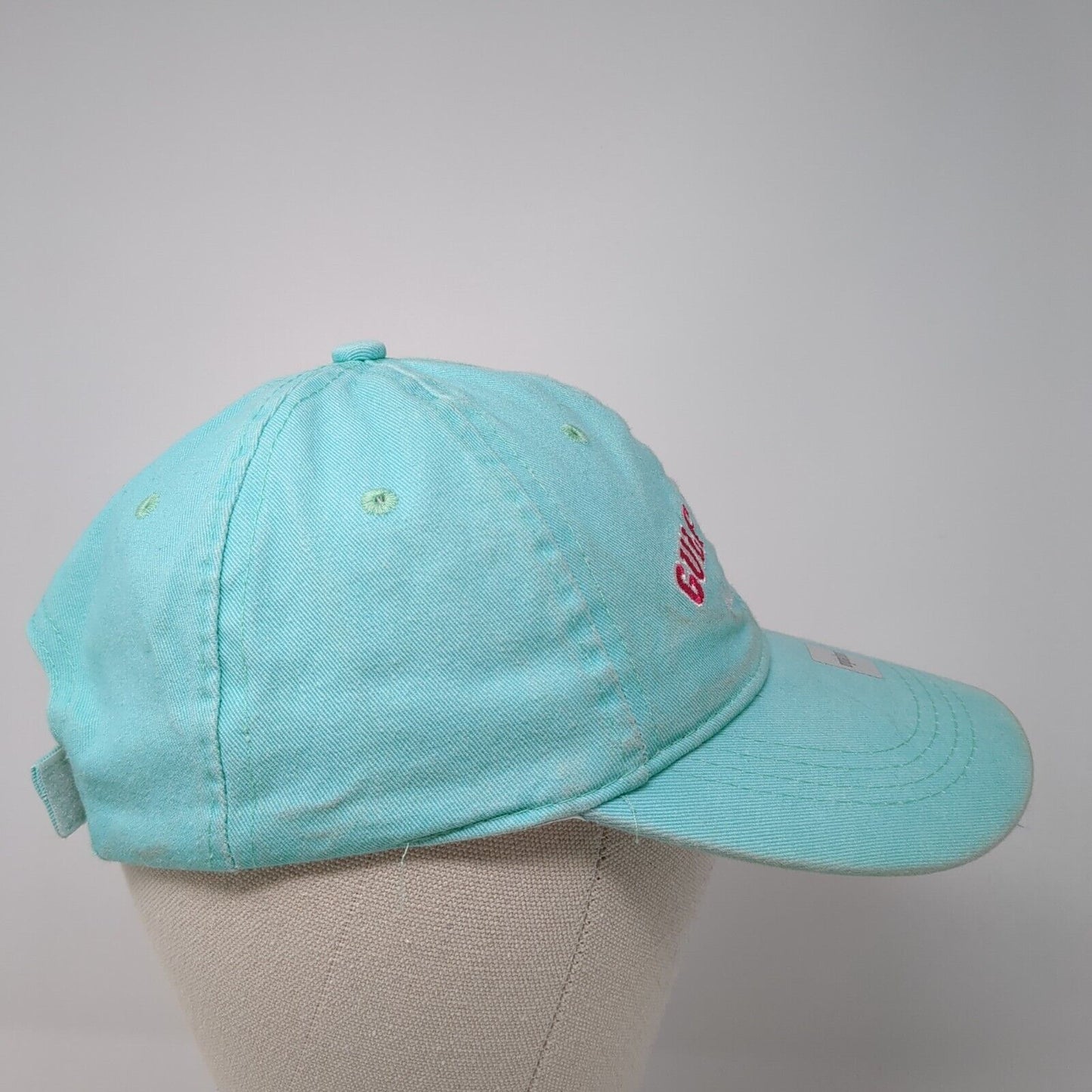 Gulf Shores Alabama Strapback Hat Blue OS Adjustable Embroidered Surf Style
