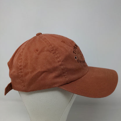 Timberland Men's Slideback Hat Orange Adjustable Embroidered Logo Cotton