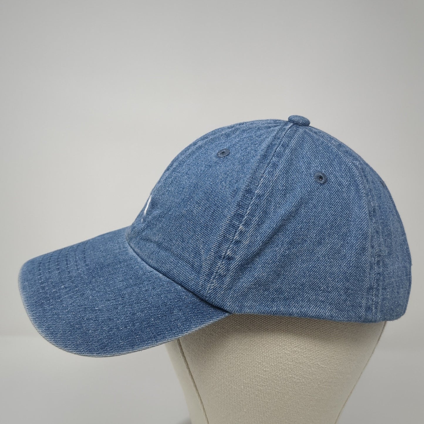 Pine Tree Slideback Baseball Cap Blue One Size Adjustable Embroidered Eckos