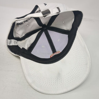 Jim Beam Baseball Cap White One Size Born and Barreled in the USA Cotton Hat