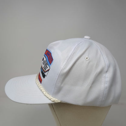 Mohr's 5 Panel White One Size Hat Boise State University Truck Driving Semi Rope