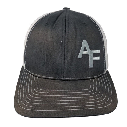 AF Alberty's Fence Snapback Trucker Hat Black One Size Mesh Back Richardson