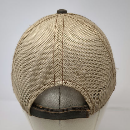 Ducks Unlimited Baseball Cap Brown OSFM Mesh Back Distressed Logo Adjustable Hat