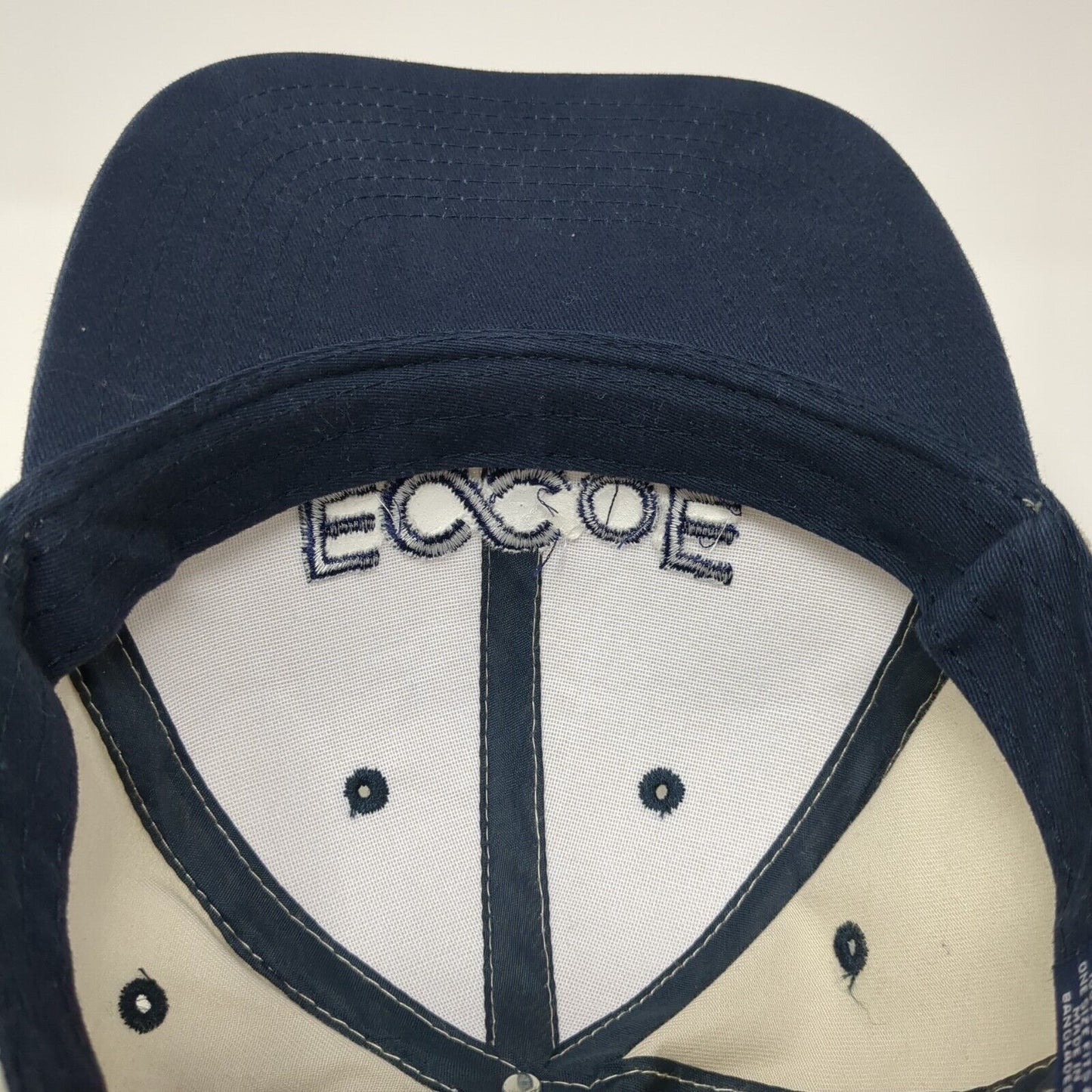 ECCoE Strapback Hat Beige One Size Adjustable Embroidered Hit Wear