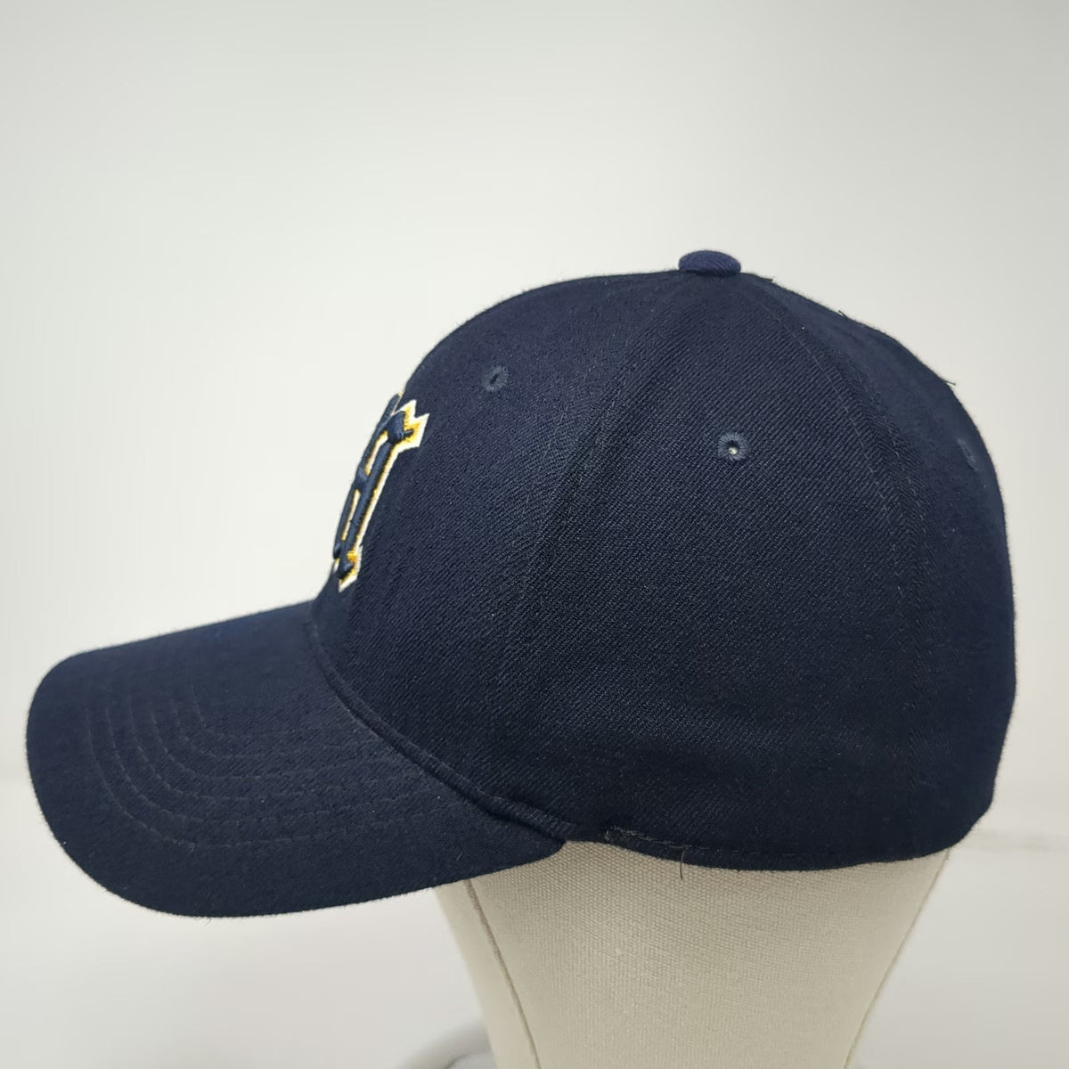 Michigan Wolverines NCAA Top of the World Blue OSFM Cap Stretch Fit Logo M Hat