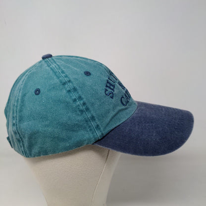 Distinctive Headwear Men's Strapback Hat Blue Shut Up & Catch Fishing Logo