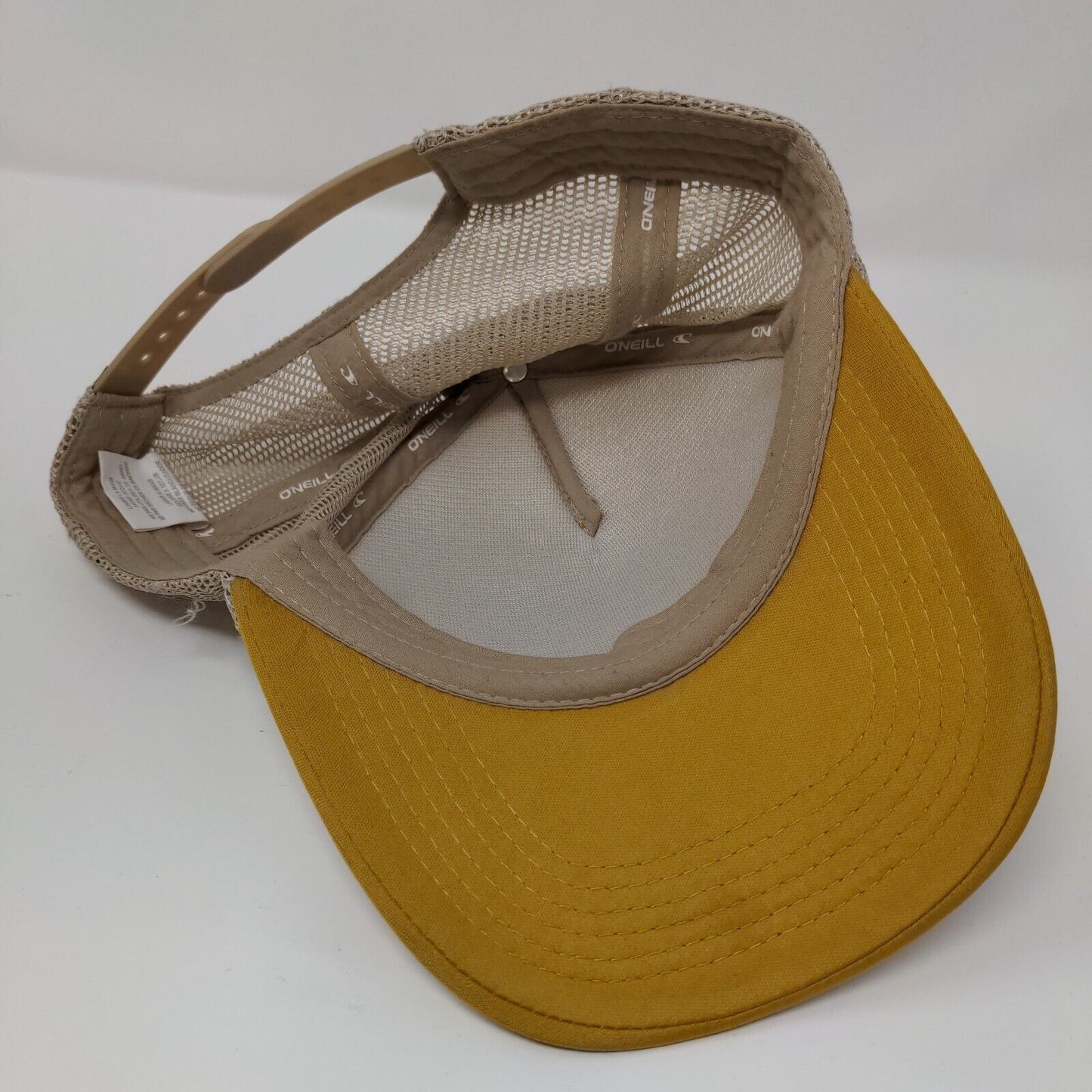 O'Neill Surf Co. Snapback Mesh Back Trucker Hat Yellow OSFA Colorblock