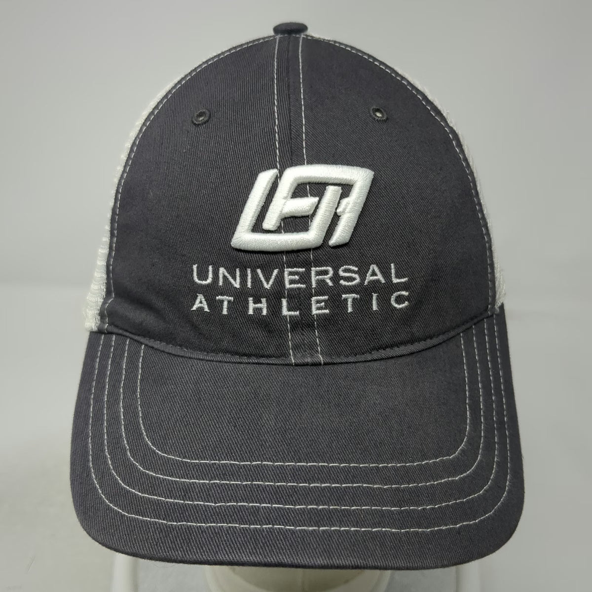Richardson Trucker Hat Gray One Size Universal Athletic Snapback Mesh Adjustable