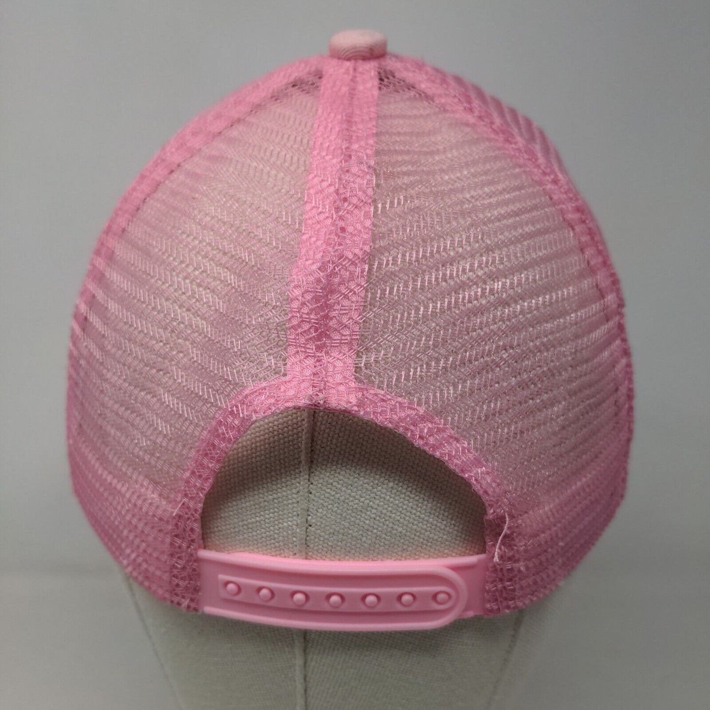 Unbranded Women's Snapback Mesh Back Hat Pink Size OS Floral Graphic 100% Cotton