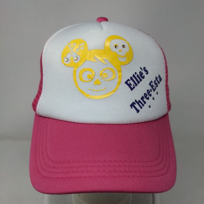 Ellie's Three-Esta Bling Snapback Mesh Back Trucker Hat Multi One Size