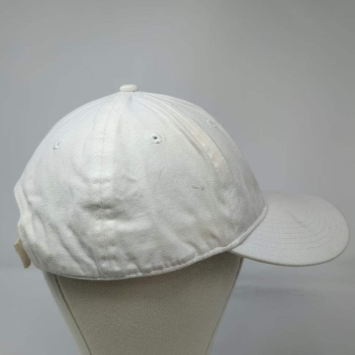 Port & Company Baseball Cap White One Size NJD New Jersey Logo Strapback Hat