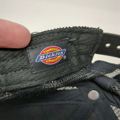 Dickies Trucker Hat Brown One Size Mesh Snapback Workwear Logo Graphic Patch