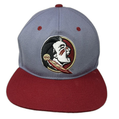 Florida State Seminoles NCAA Zephyr Snapback Gray Red One Size Hat Structured