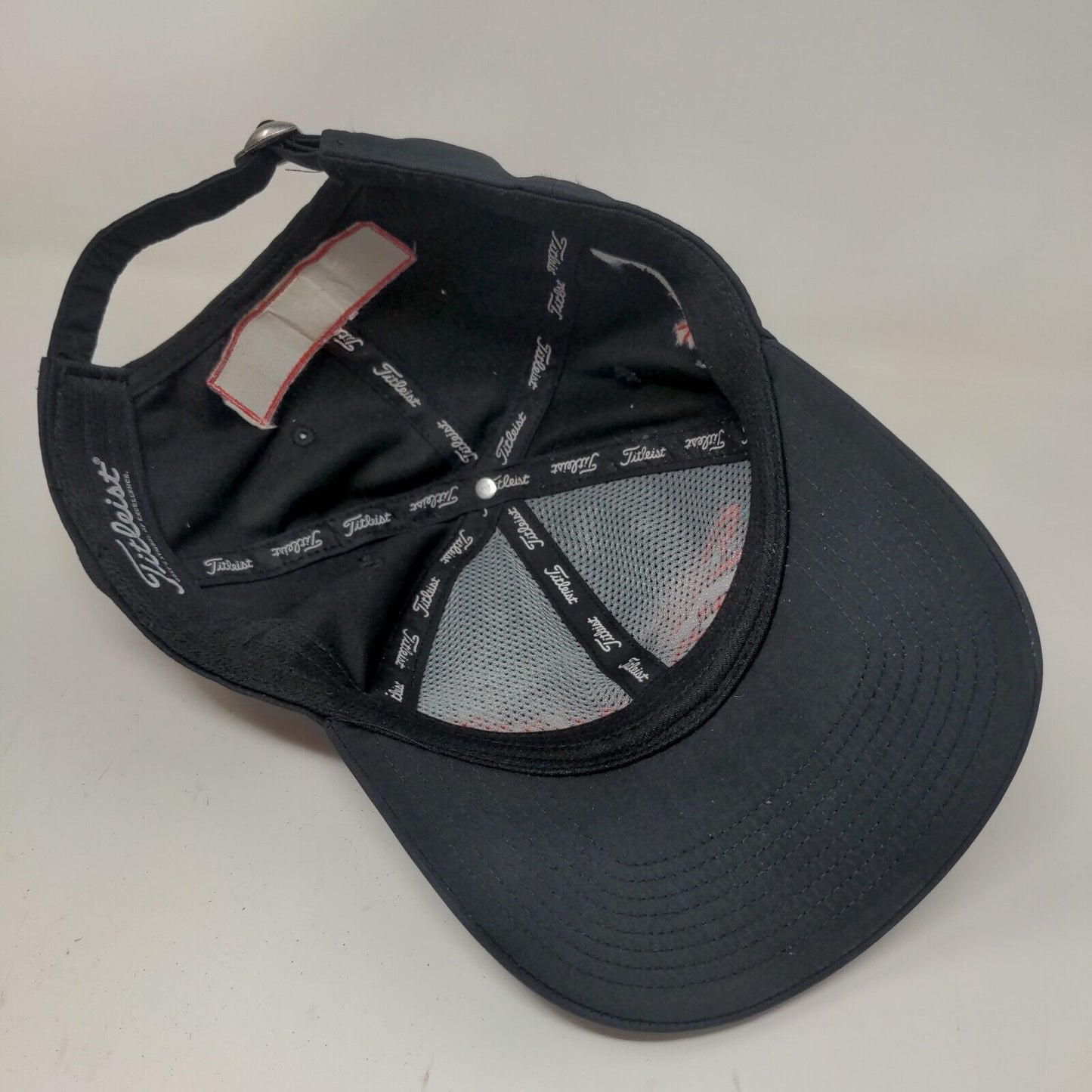 Titleist Men's Slideback Hat Black Prairie View Golf Club Embroidered Logo