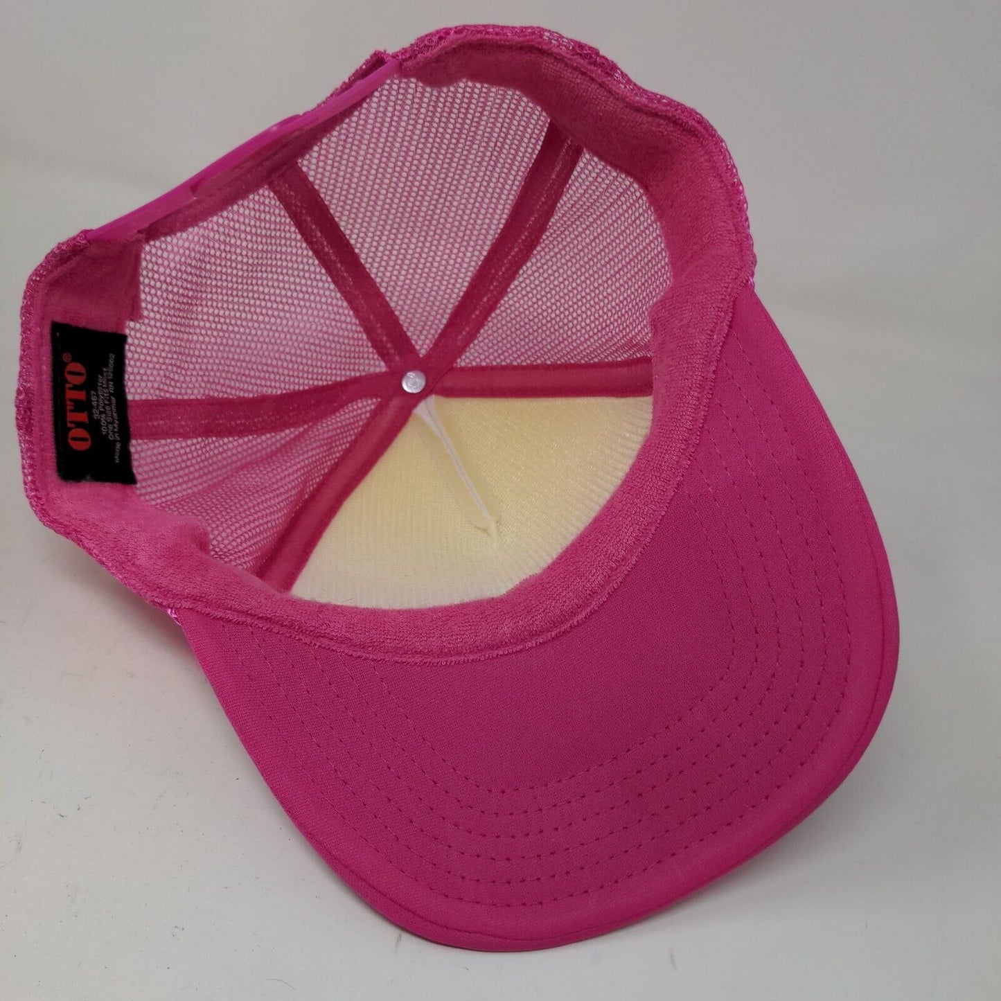 Otto Women's Snapback Mesh Back Hat Pink OSFM Graphic She Loves Puppets Funny