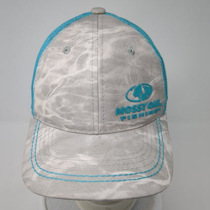 Mossy Oak Fishing Snapback Trucker Hat Ponytail Multi One Size Mesh Back
