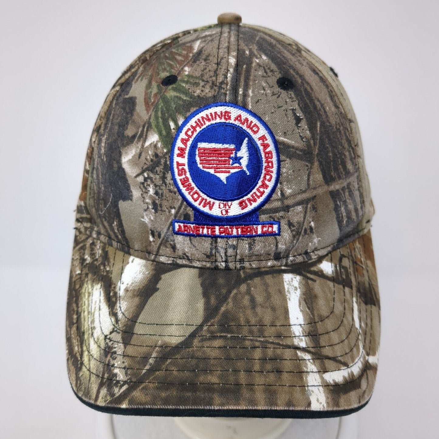 Midwest Machining & Fabricating Strapback Hat Camo One Size Cap America