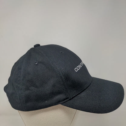 Continental Snapback Hat Black One Size Adjustable Embroidered Corner Stone