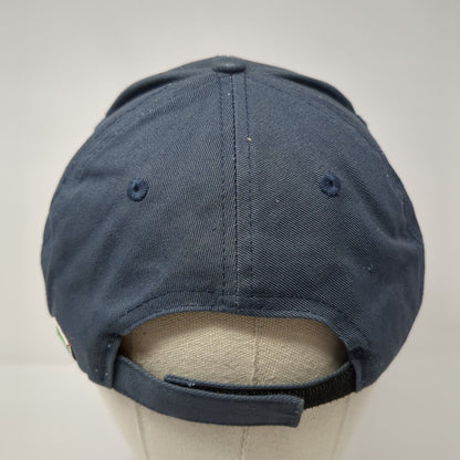 South Africa Strapback Hat Blue One Size Adjustable Embroidered 6 Panel Cotton