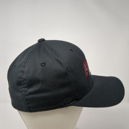 Superior Asphalt Fitted Hat Black S/M Stretch Flexfit Port Authority