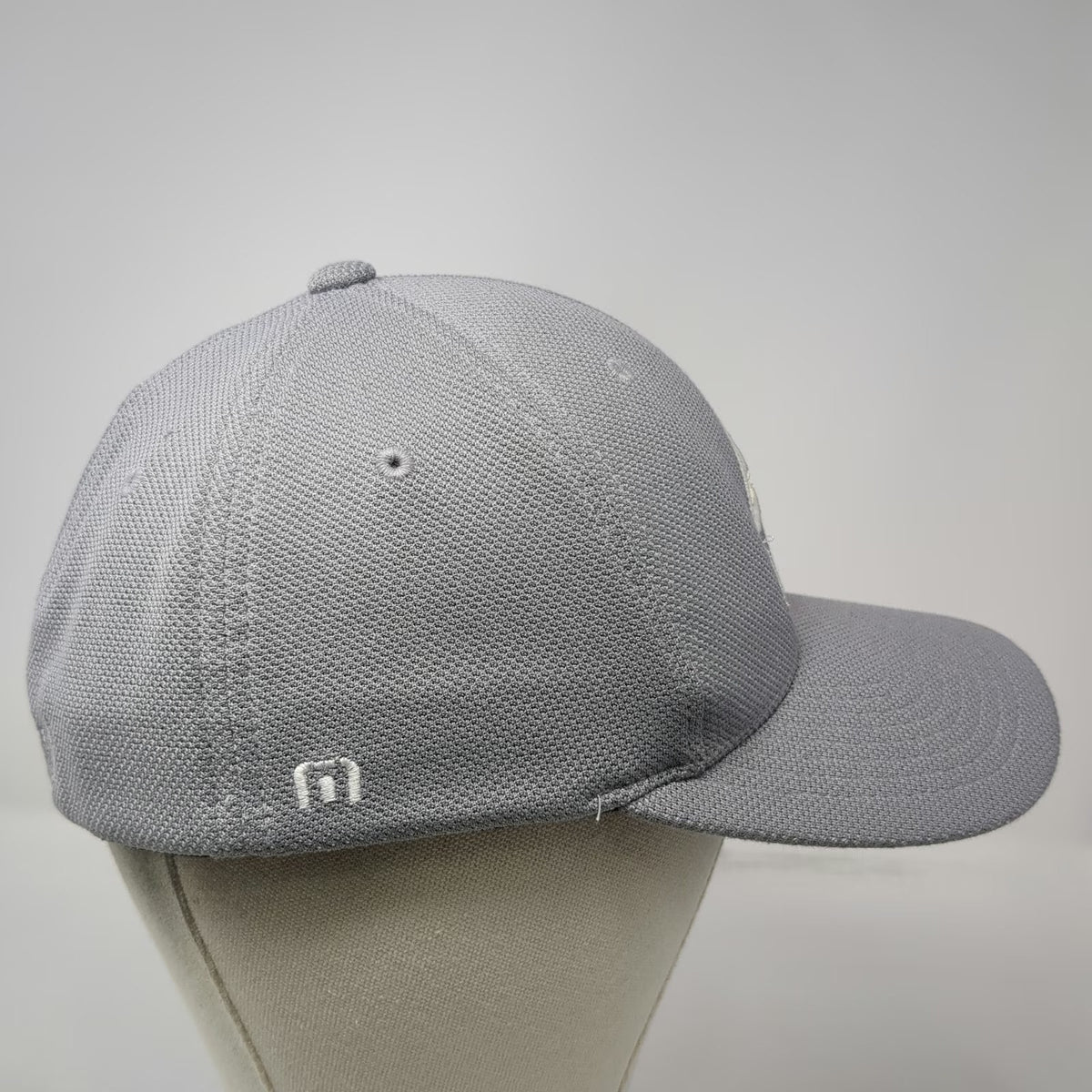 TravisMathew Baseball Cap Gray One Size Feather Fourteen Flexfit Athletic Hat