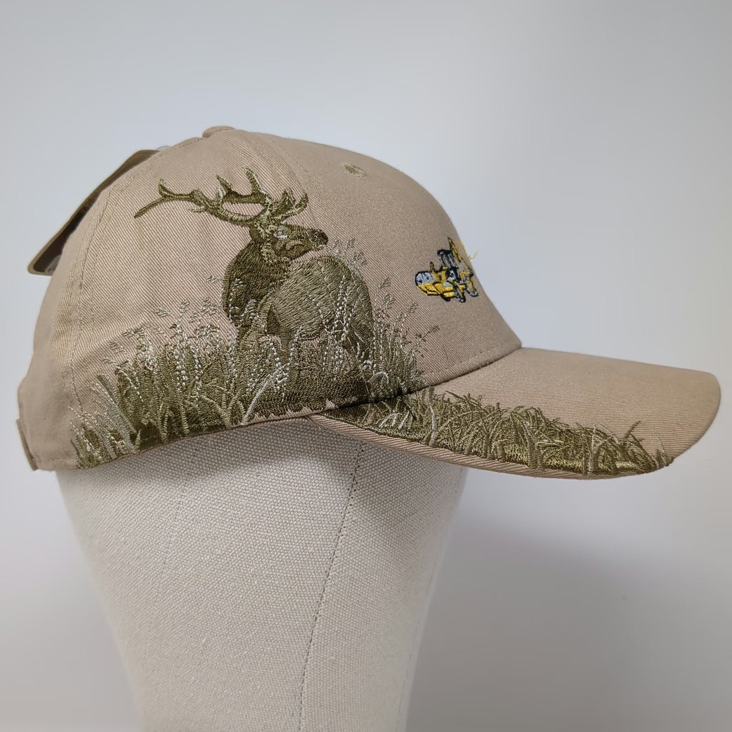 DRI DUCK Baseball Cap Beige One Size W Stock Excavating Elk Wildlife Hat