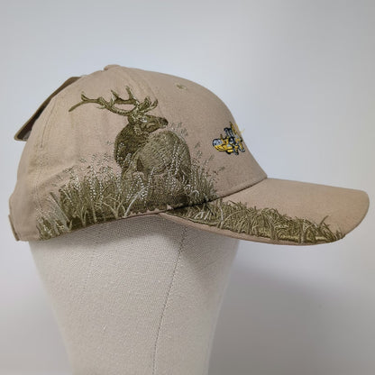 DRI DUCK Baseball Cap Beige One Size W Stock Excavating Elk Wildlife Hat