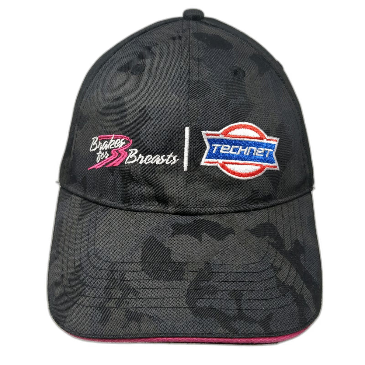 TechNet Brakes for Breasts Camo Snapback Hat Black Pink One Size Awareness