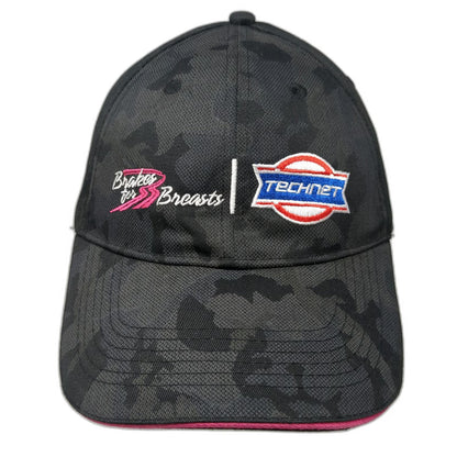 TechNet Brakes for Breasts Camo Snapback Hat Black Pink One Size Awareness