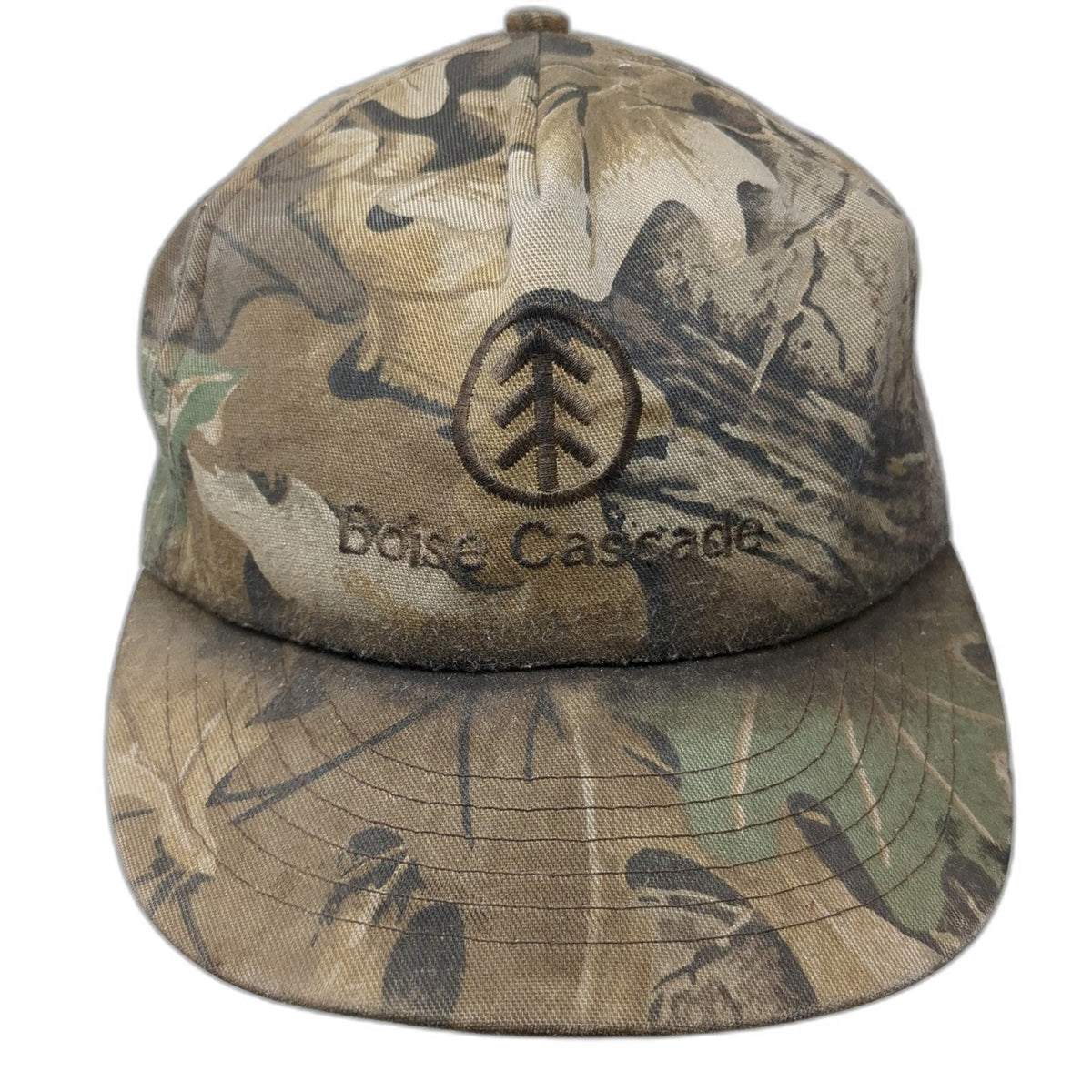 Cap America 5 Panel Brown One Size Advantage Camo Boise Cascade Snapback Hat