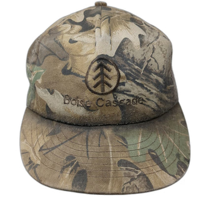 Cap America 5 Panel Brown One Size Advantage Camo Boise Cascade Snapback Hat