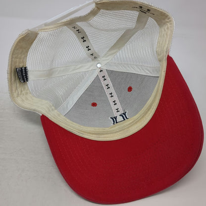 Under Armour Trucker Hat Red White Blue One Size Mesh Snapback Low Profile H