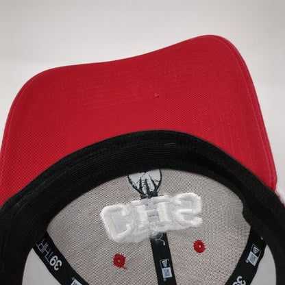 CHS Fitted Trucker Hat Red M/L Mesh Back Embroidered Mesh Back 39Thirty New Era