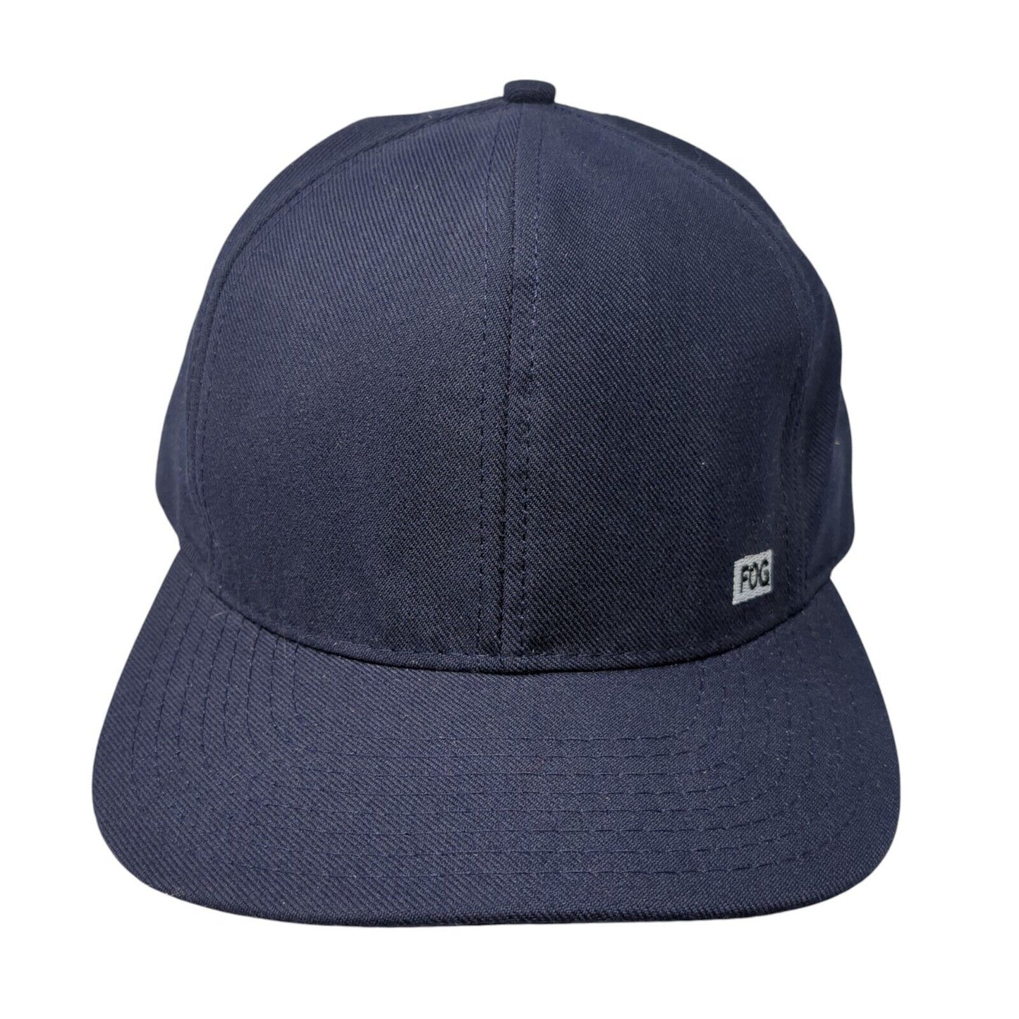 Fog Fitted Hat Blue XL Embroidered Solid 6 Panel Levine Hat Company