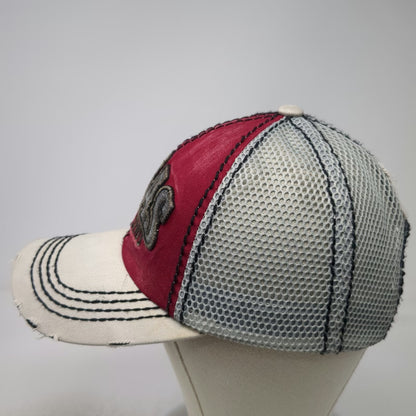 Robin Ruth Texas Baseball Cap Red One Size Distressed Snapback Mesh Souvenir Hat