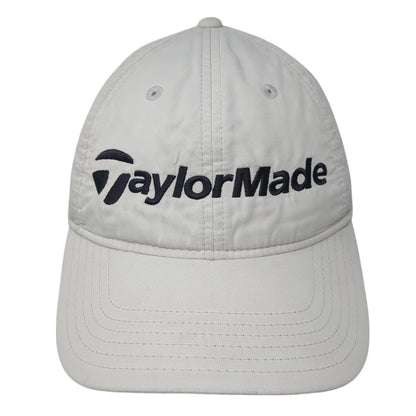 TaylorMade Strapback Baseball Cap White One Size Adjustable Embroidered 6 Panel