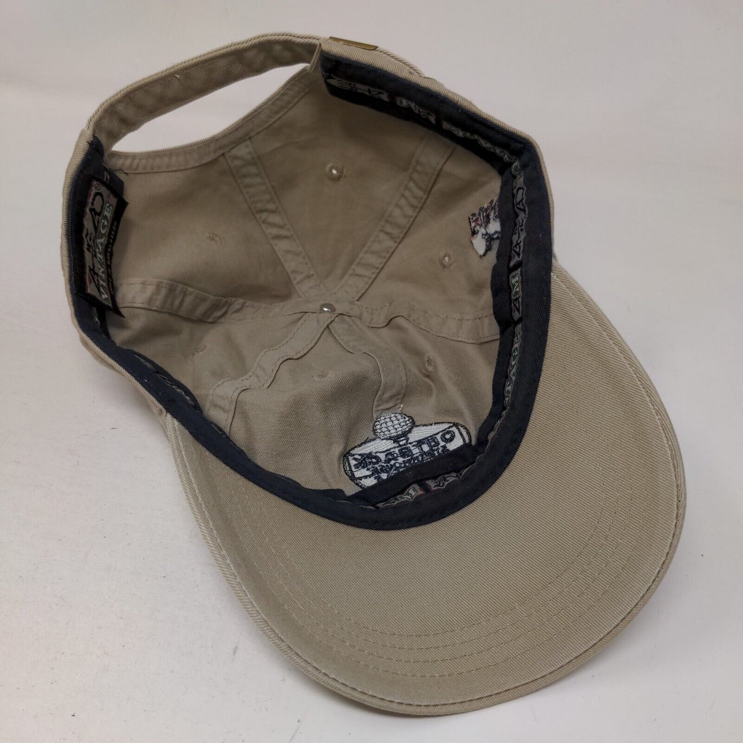 Outback Steakhouse Pro-Am Slideback Hat Tan One Size TPC Tampa Bay Ahead Vintage