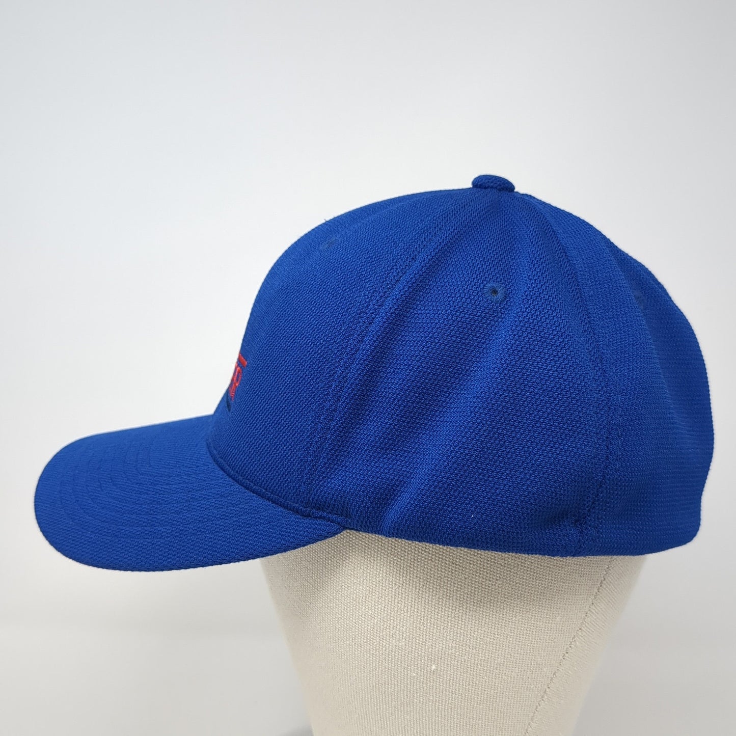 Wonder Fitted Hat Blue XL Flexfit Stretch Embroidered Logo Yupoong