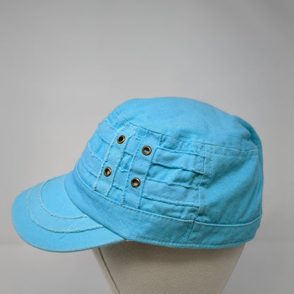 Tropical Trends Fitted Cadet Army Cap Hat Blue One Size Vent Holes Dpc