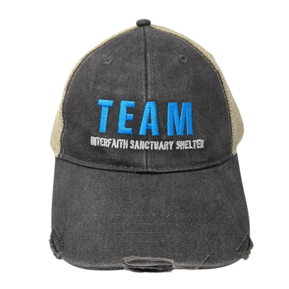 Team Interfaith Sanctuary Shelter Snapback Trucker Hat Gray One Size