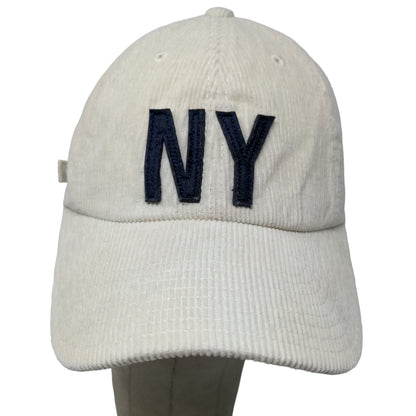 American Needle Men's Slideback Hat Tan Corduroy Embroidered New York Logo