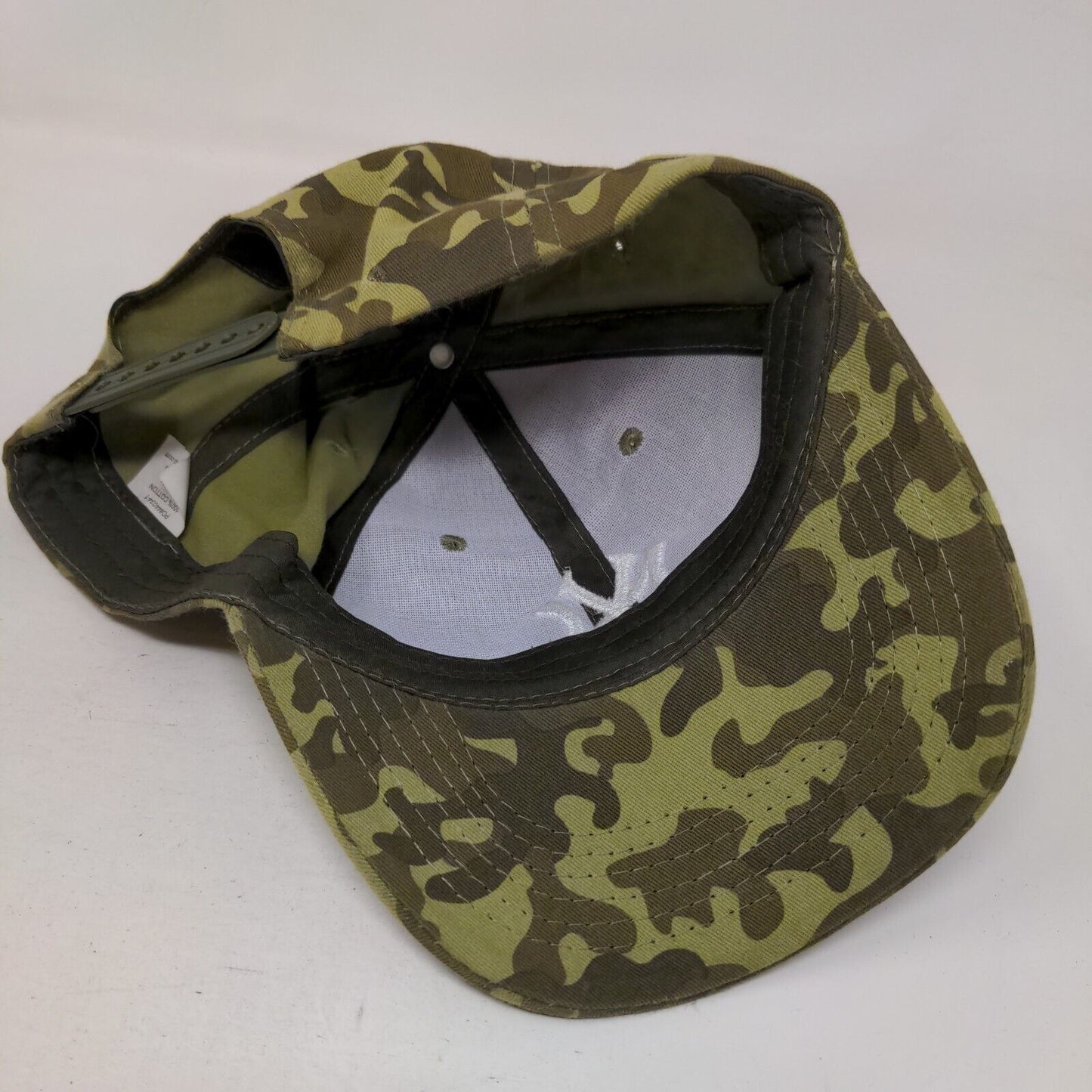 New York Yankees Camo Snapback Hat Green Embroidered Logo Adjustable