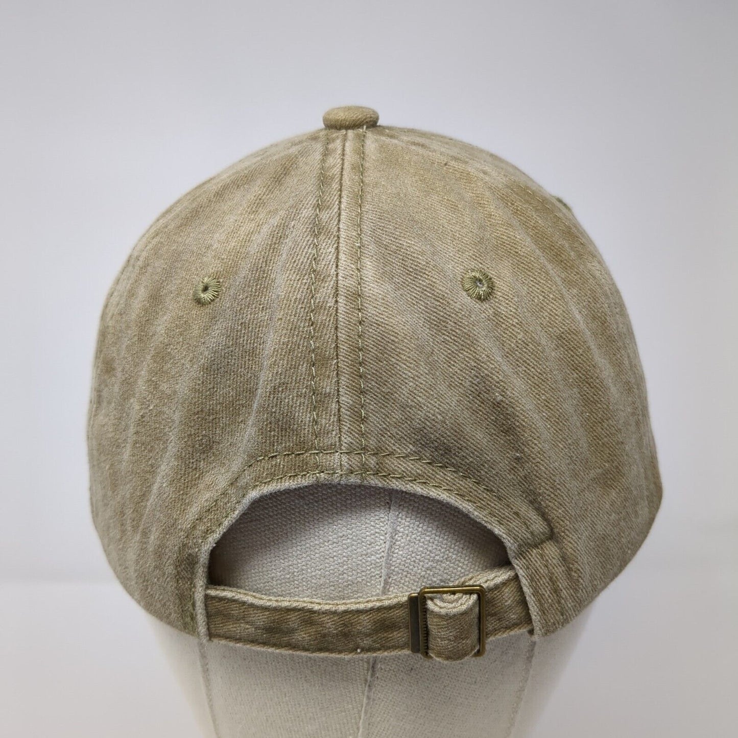 Nope Not Today Slideback Hat Tan One Size Adjustable Vented Holes 6 Panel Cotton