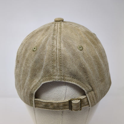 Nope Not Today Slideback Hat Tan One Size Adjustable Vented Holes 6 Panel Cotton