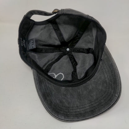 Love Slideback Hat Gray OSFM Embroidered Adjustable David And Young